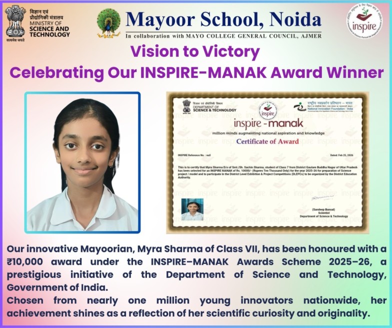Vision to Victory: Celebrating Our INSPIRE–MANAK Achiever